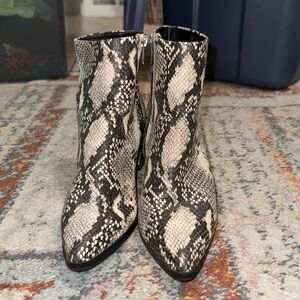 Madden Girl Snake Skin Booties. Size 8. Worn once